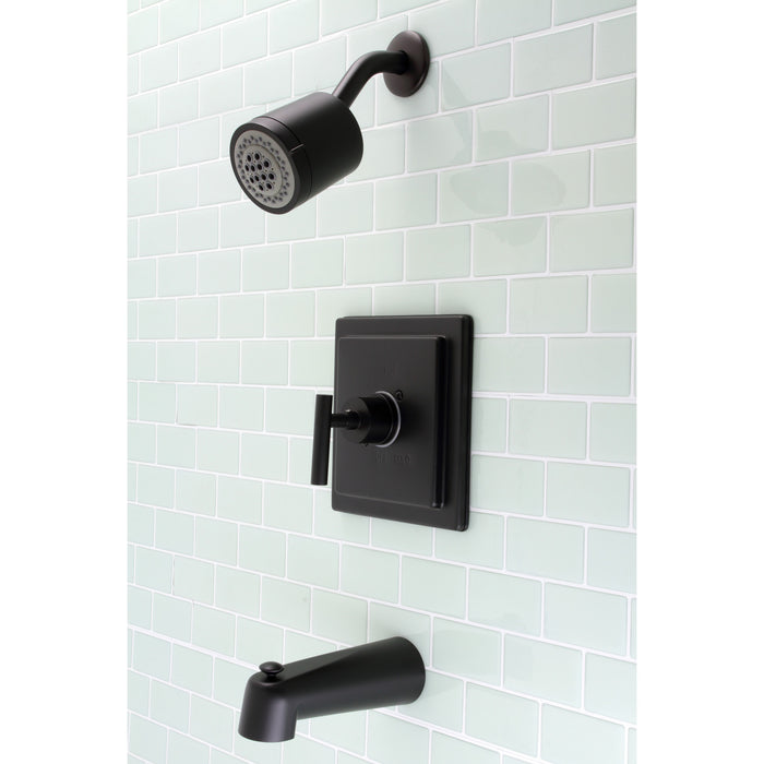 Kingston Sona KB4650CML - Manhattan Single-Handle Pressure Balanced Tub and Shower Faucet, Matte Black