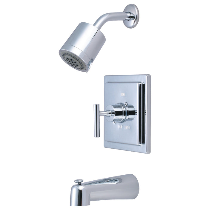 Manhattan KB4651CML Single-Handle 3-Hole Wall Mount Tub and Shower Faucet, Polished Chrome