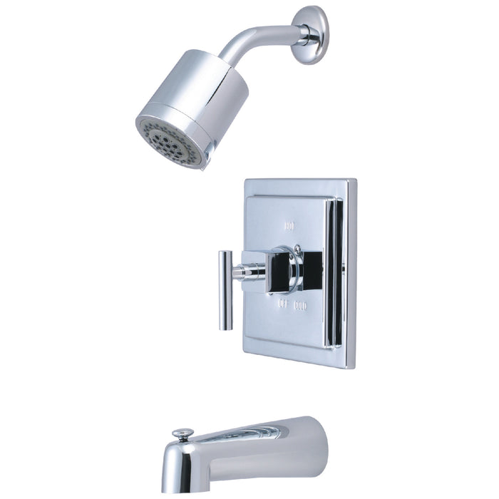 Claremont KB4651CQL Single-Handle 3-Hole Wall Mount Tub and Shower Faucet, Polished Chrome