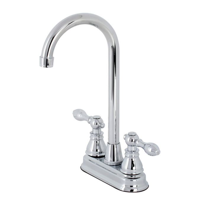 American Classic KB491ACL Two-Handle 2-Hole Deck Mount Bar Faucet, Polished Chrome