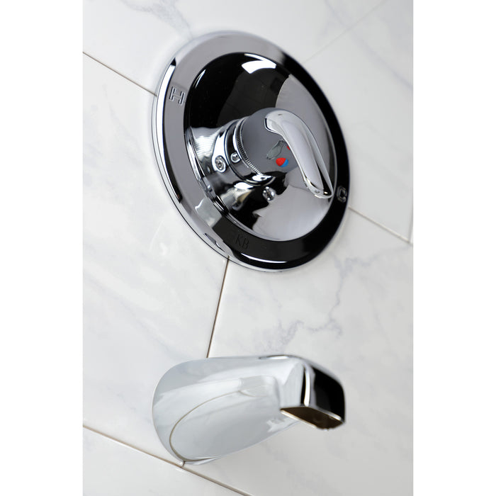 KB531LTO Single-Handle 2-Hole Wall Mount Tub and Shower Faucet Tub Only, Polished Chrome