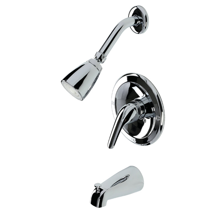 Chatham KB531L Single-Handle 3-Hole Wall Mount Tub and Shower Faucet, Polished Chrome