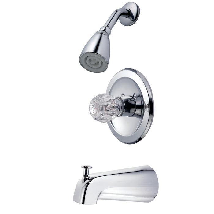 KB531T Single-Handle 3-Hole Wall Mount Tub and Shower Faucet Trim Only, Polished Chrome