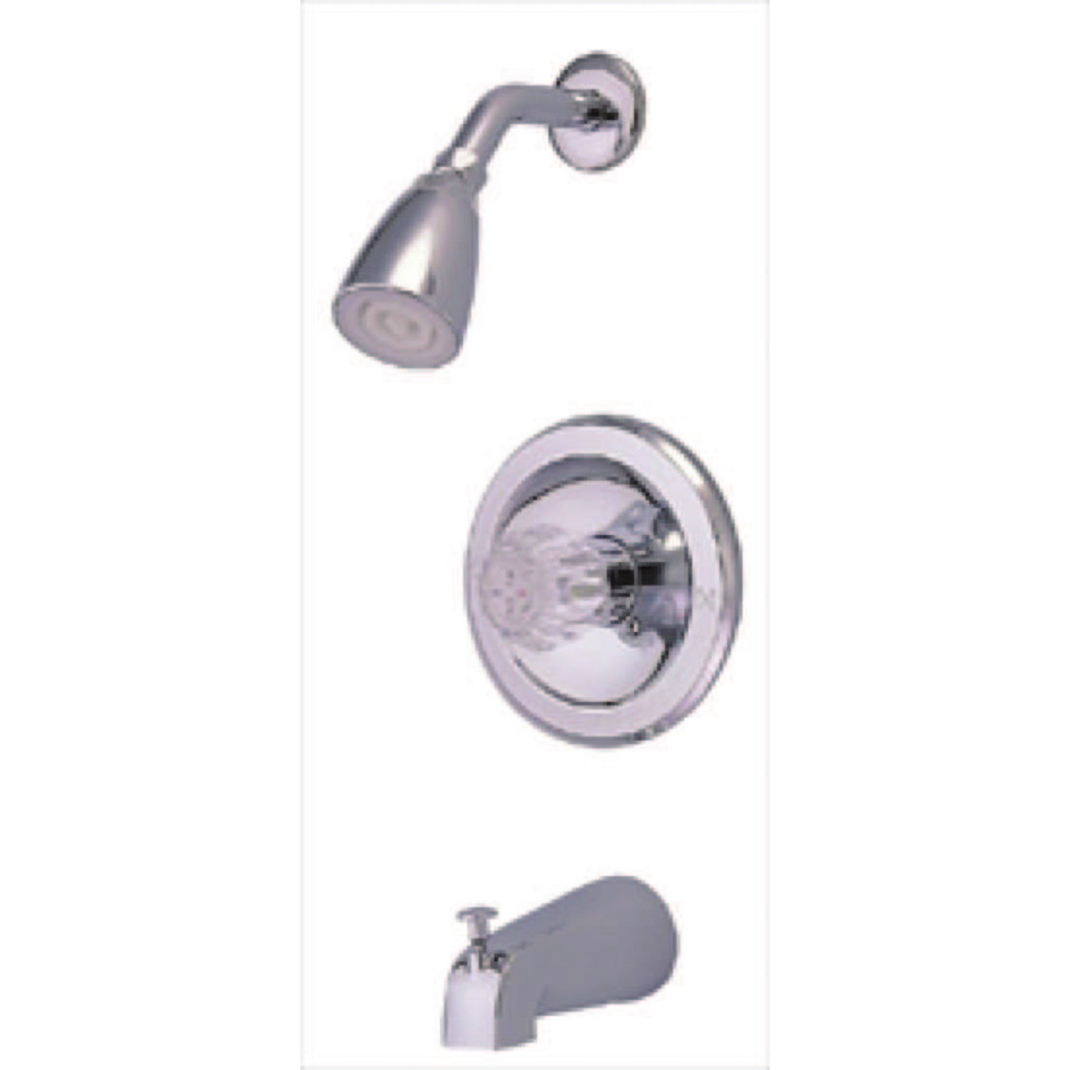 Kingston Brass Americana KB531 Single-Handle 3-Hole Wall Mount Tub and  Shower Faucet,