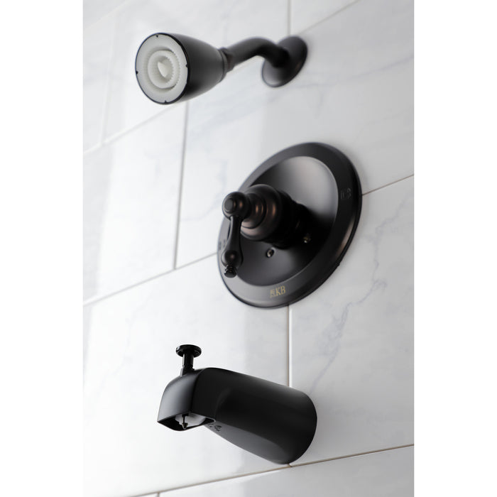 KB535AL Single-Handle 3-Hole Wall Mount Tub and Shower Faucet, Oil Rubbed Bronze