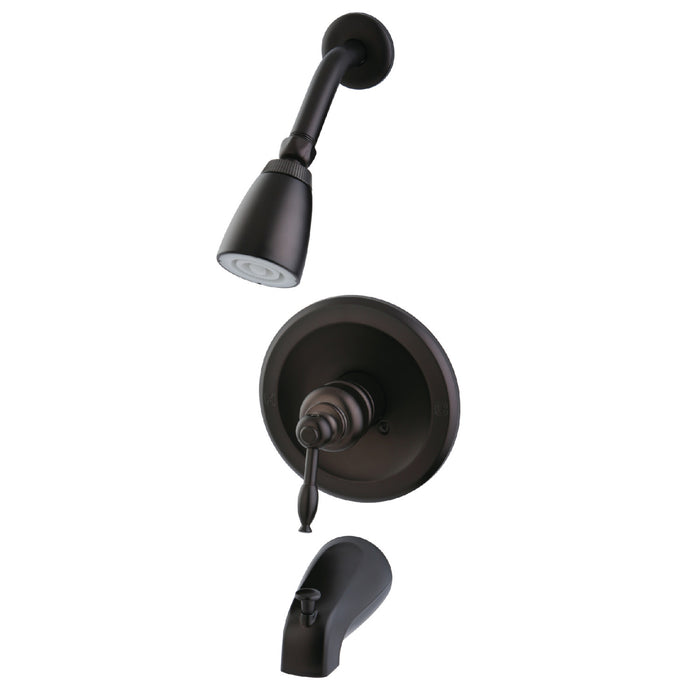 Knight KB535KL Single-Handle 3-Hole Wall Mount Tub and Shower Faucet, Oil Rubbed Bronze