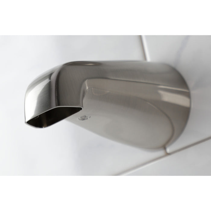 KB538LTO Single-Handle 2-Hole Wall Mount Tub and Shower Faucet Tub Only, Brushed Nickel