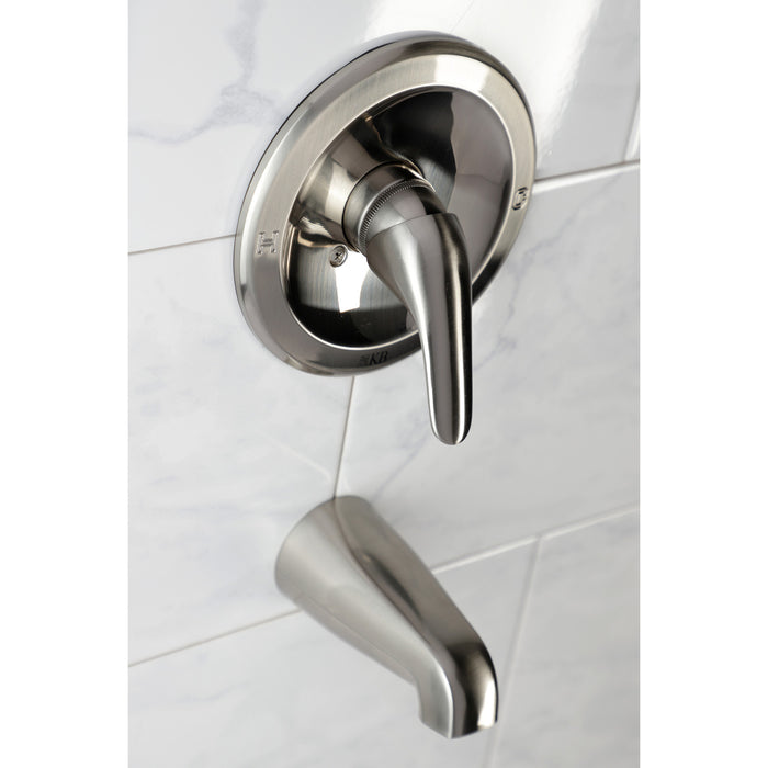 KB538LTO Single-Handle 2-Hole Wall Mount Tub and Shower Faucet Tub Only, Brushed Nickel