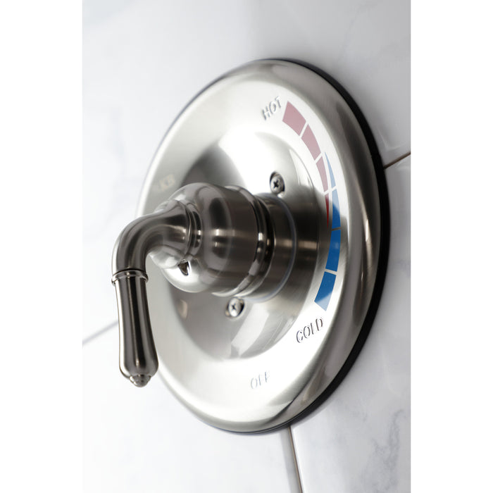 Kingston KB538NML Single-Handle Tub and Shower Faucet, Brushed Nickel