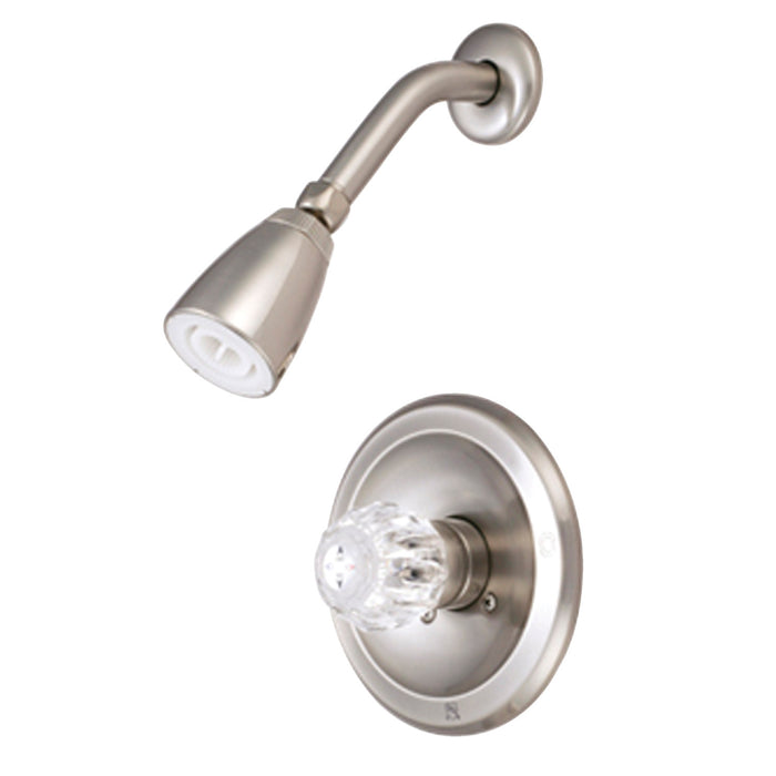 KB538SO Single-Handle 2-Hole Wall Mount Shower Faucet, Brushed Nickel