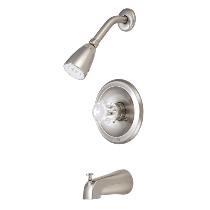 Americana KB538 Single-Handle 3-Hole Wall Mount Tub and Shower Faucet, Brushed Nickel