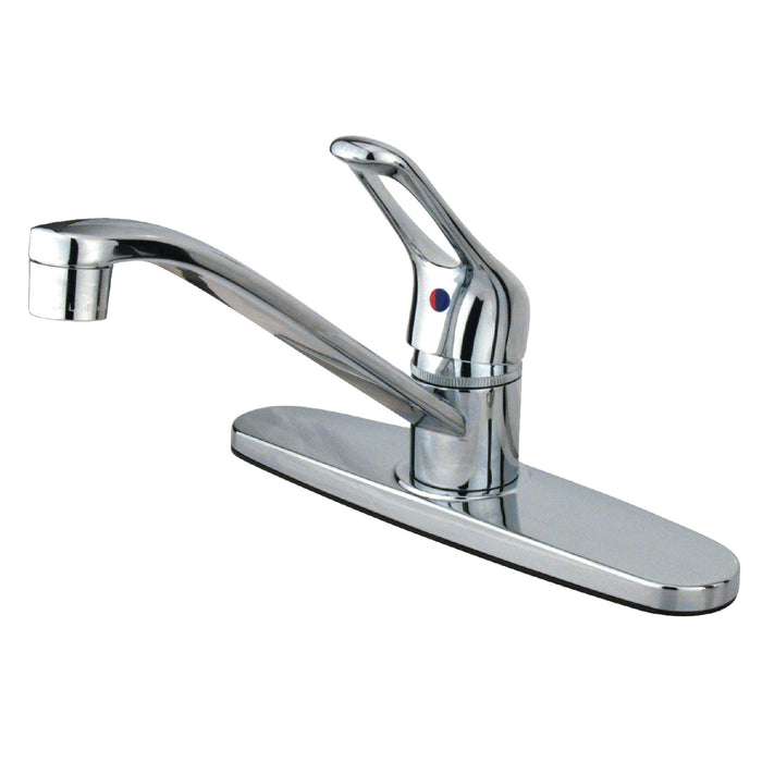 Wyndham KB561 Single-Handle 1-or-3 Hole Deck Mount 8" Centerset Kitchen Faucet, Polished Chrome