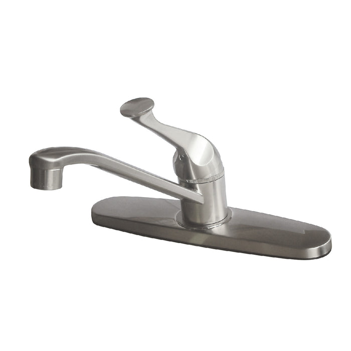 Chatham KB571SN Single-Handle 1-or-3 Hole Deck Mount 8" Centerset Kitchen Faucet, Brushed Nickel