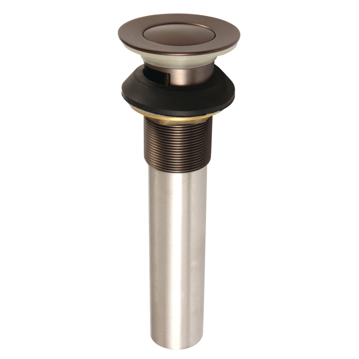 Complement KB6005 Brass Push Pop-Up Bathroom Sink Drain with Overflow, Oil Rubbed Bronze