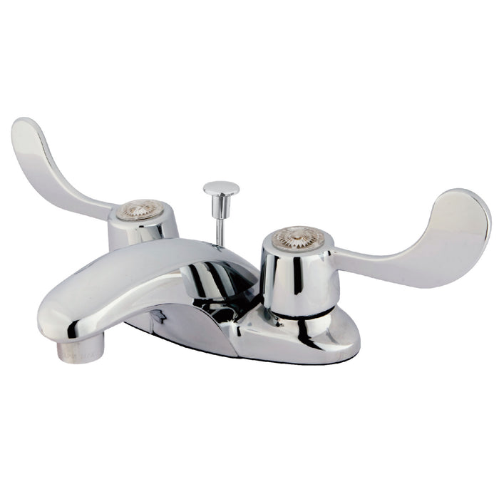 Magellan KB621ADA Two-Handle 3-Hole Deck Mount 4" Centerset Bathroom Faucet with Plastic Pop-Up, Polished Chrome