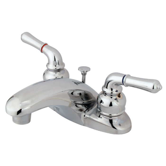 Magellan KB621B Two-Handle 3-Hole Deck Mount 4" Centerset Bathroom Faucet with Brass Pop-Up, Polished Chrome