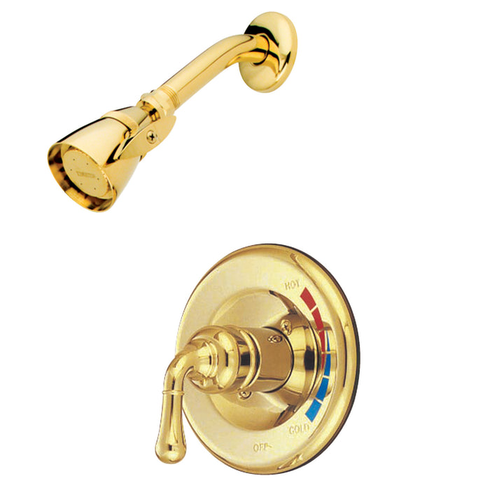 Magellan KB632SO Single-Handle 2-Hole Wall Mount Shower Faucet, Polished Brass