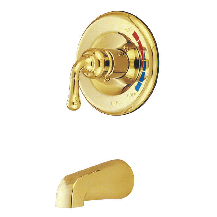 Magellan KB632TO Single-Handle 2-Hole Wall Mount Tub and Shower Faucet Tub Only, Polished Brass