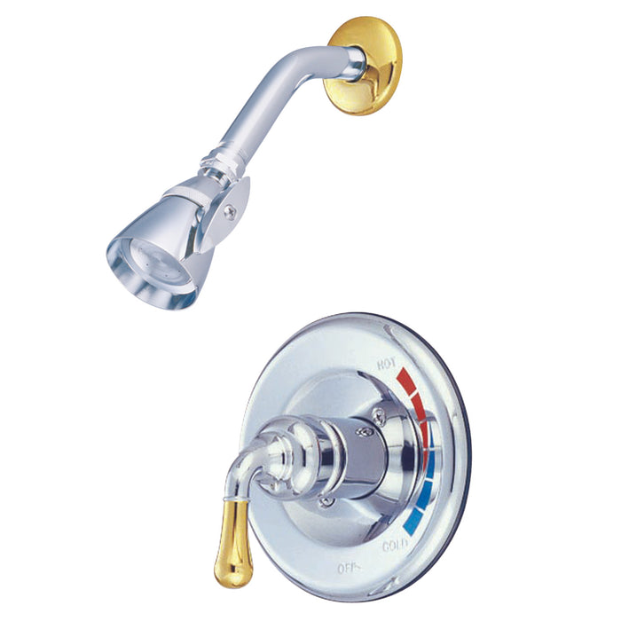 Magellan KB634SO Single-Handle 2-Hole Wall Mount Shower Faucet, Polished Chrome/Polished Brass