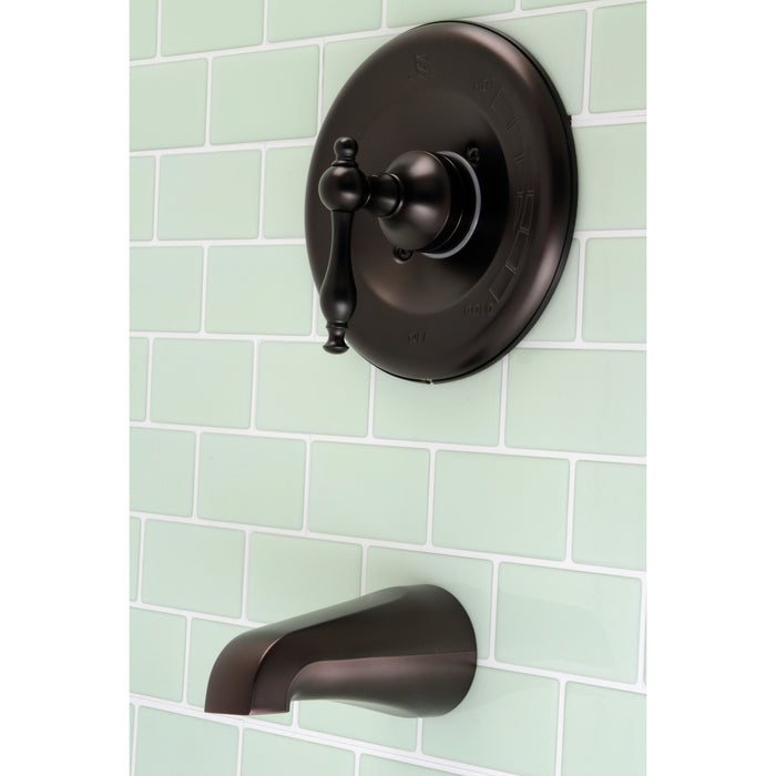 Kingston Heirloom KB635NLTOSingle-Handle Pressure Balanced Tub Faucet, Oil Rubbed Bronze