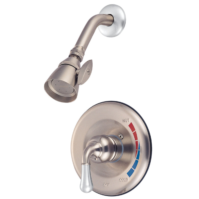 Magellan KB637SO Single-Handle 2-Hole Wall Mount Shower Faucet, Brushed Nickel/Polished Chrome