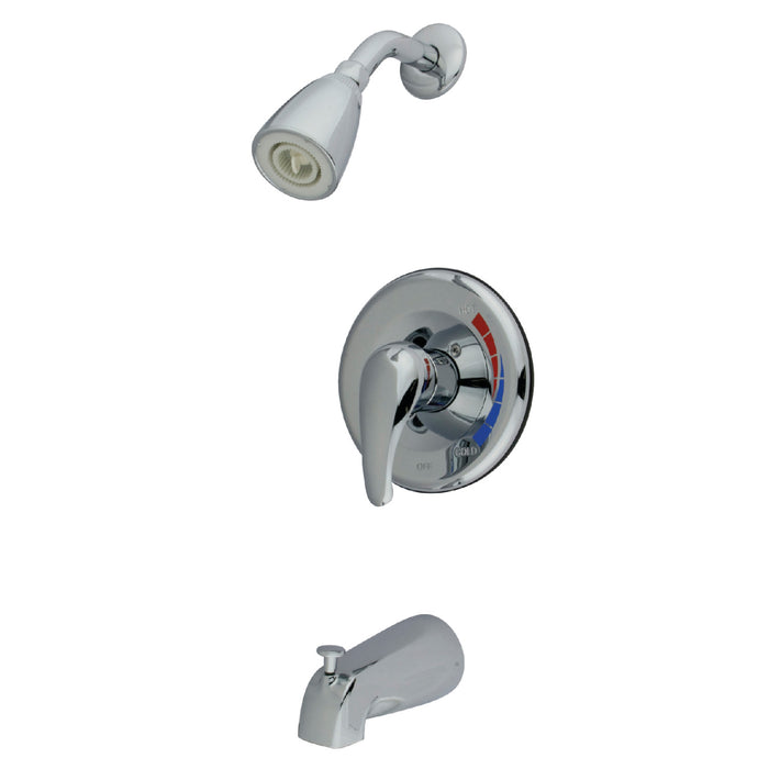 Kingston KB651SW Single-Handle Pressure Balanced Tub and Shower Faucet, Polished Chrome