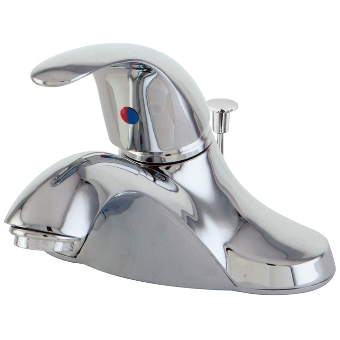 Legacy KB6541 Single-Handle 3-Hole Deck Mount 4" Centerset Bathroom Faucet with Plastic Pop-Up, Polished Chrome