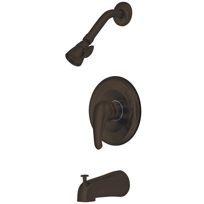 KB655T Single-Handle 3-Hole Wall Mount Tub and Shower Faucet Trim Only, Oil Rubbed Bronze