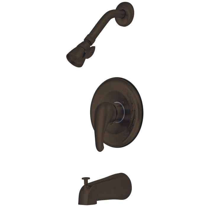 Chatham KB655 Single-Handle 3-Hole Wall Mount Tub and Shower Faucet, Oil Rubbed Bronze