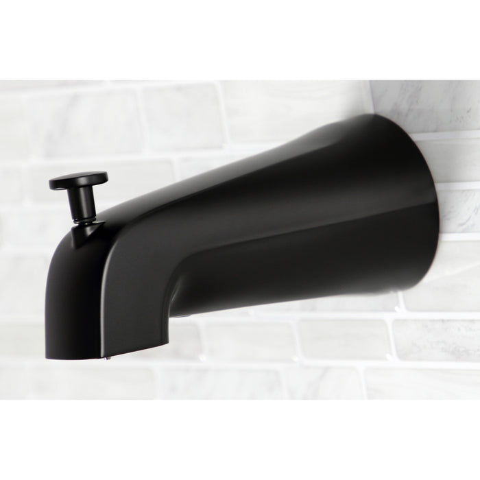 Kingston Heirloom KB660AX - Vintage Double-Handle Pressure Balanced Tub and Shower Faucet, Matte Black
