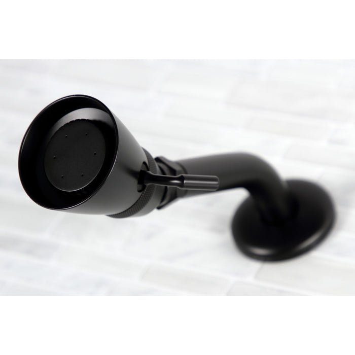 Kingston Heirloom KB660AX - Vintage Double-Handle Pressure Balanced Tub and Shower Faucet, Matte Black