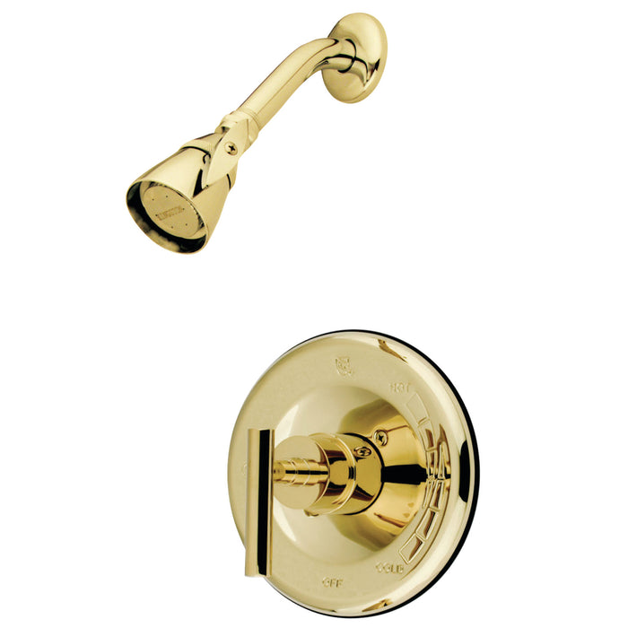 Manhattan KB6632CMLSO Single-Handle 2-Hole Wall Mount Shower Faucet, Polished Brass