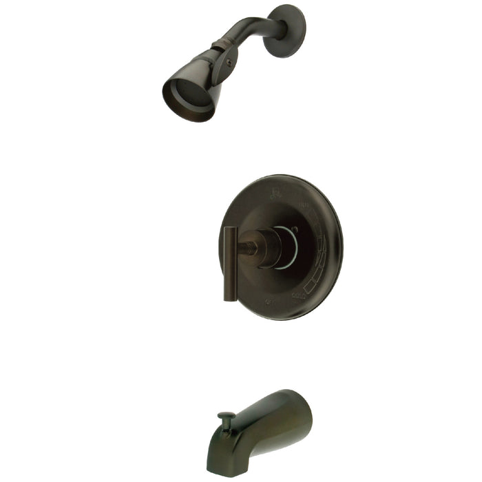 Manhattan KB6635CML Single-Handle 3-Hole Wall Mount Tub and Shower Faucet, Oil Rubbed Bronze
