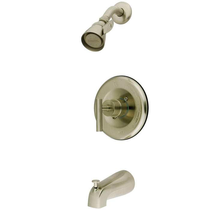 Manhattan KB6638CML Single-Handle 3-Hole Wall Mount Tub and Shower Faucet, Brushed Nickel
