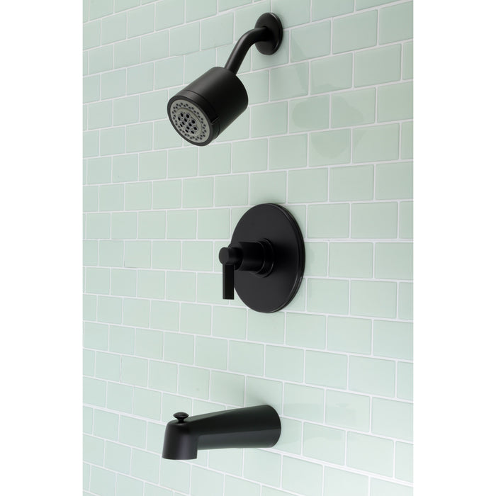 Kingston Sona KB6690NDL - NuvoFusion Single-Handle Pressure Balanced Tub and Shower Faucet, Matte Black