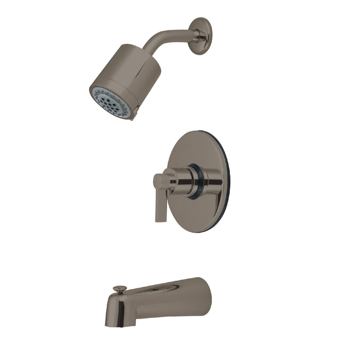 NuvoFusion KB6698NDL Single-Handle 3-Hole Wall Mount Tub and Shower Faucet, Brushed Nickel