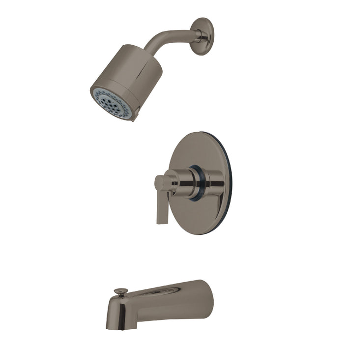 Kingston Sona KB6698NDL - NuvoFusion Single-Handle Pressure Balanced Tub and Shower Faucet, Brushed Nickel