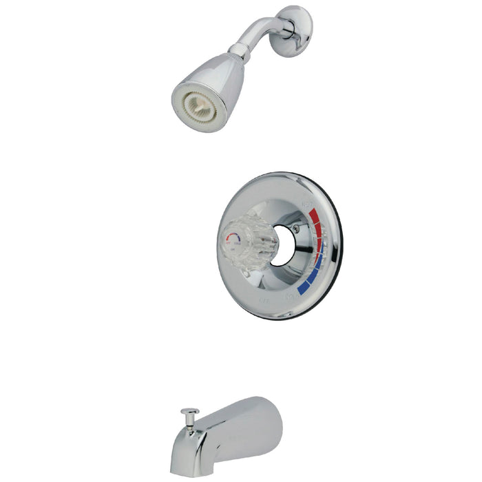 Chatham KB681T Single-Handle 3-Hole Wall Mount Tub and Shower Faucet Trim Only, Polished Chrome