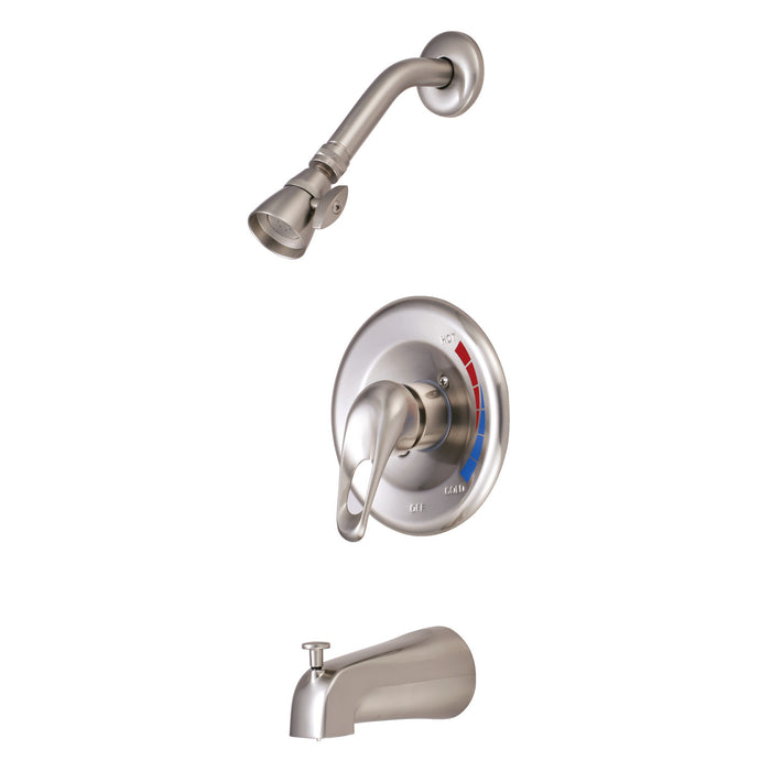Chatham KB698 Single-Handle 3-Hole Wall Mount Tub and Shower Faucet, Brushed Nickel