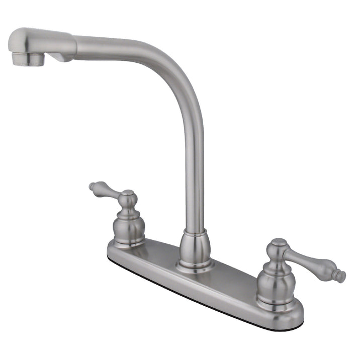 Victorian KB718ALLS Two-Handle 2-Hole Deck Mount 8" Centerset Kitchen Faucet, Brushed Nickel