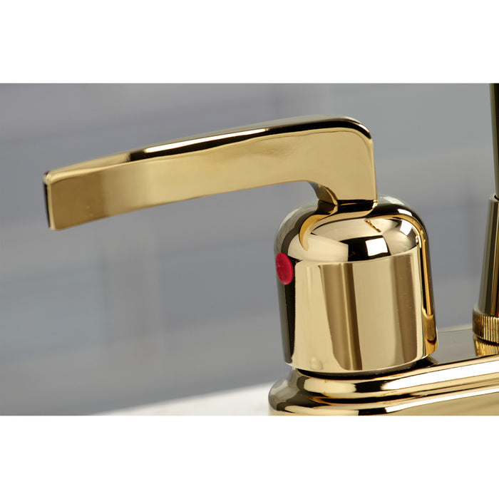 Centurion KB8492EFL Two-Handle 2-Hole Deck Mount Bar Faucet, Polished Brass