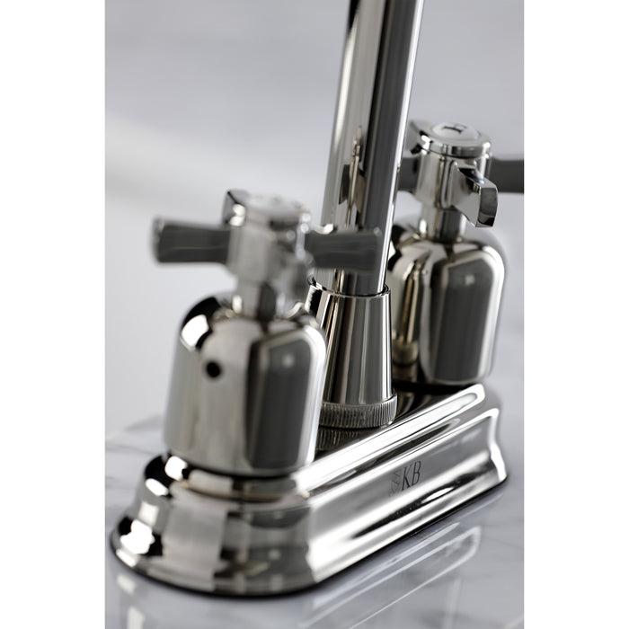 Millennium KB8496ZX Two-Handle 2-Hole Deck Mount Bar Faucet, Polished Nickel