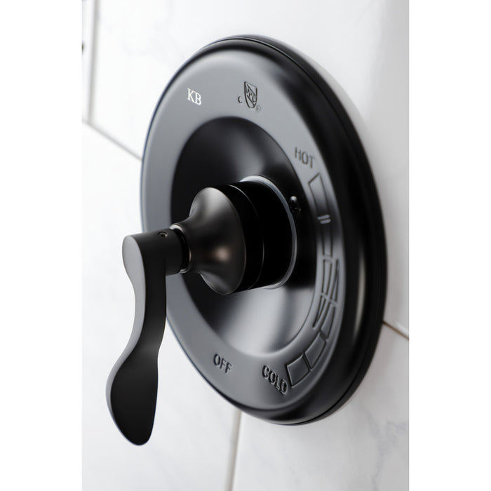 Kingston Tulare KB8635DFL - NuWave Single-Handle Pressure Balanced Tub and Shower Faucet, Oil Rubbed Bronze