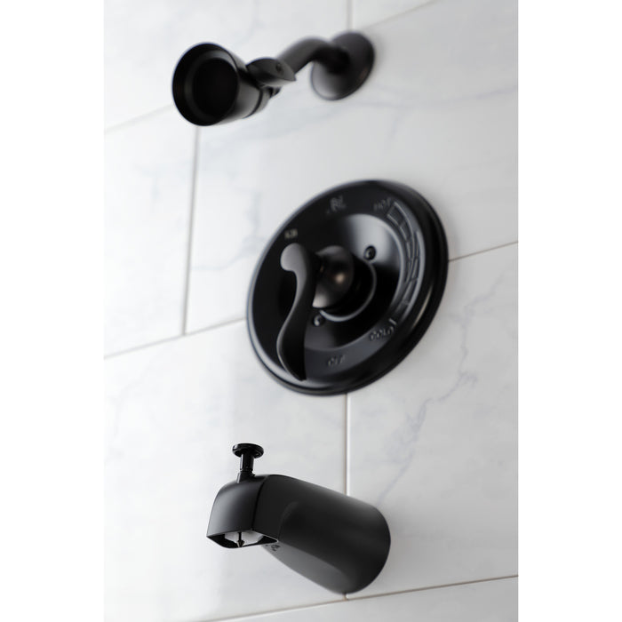 Kingston Tulare KB8635DFL - NuWave Single-Handle Pressure Balanced Tub and Shower Faucet, Oil Rubbed Bronze