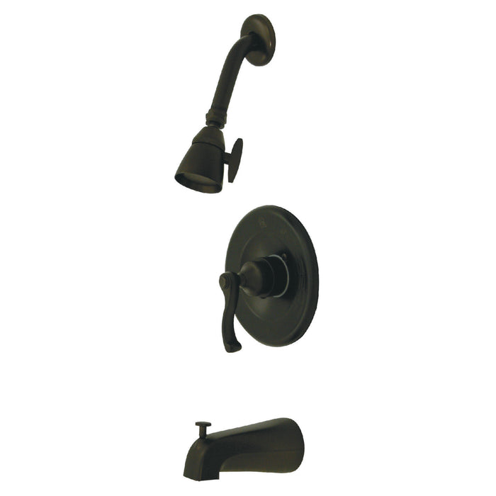 Royale KB8635FLT Single-Handle 3-Hole Wall Mount Tub and Shower Faucet Trim Only, Oil Rubbed Bronze