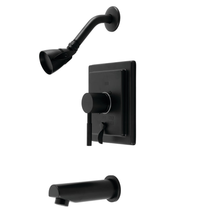 Kingston Sona KB86500DL - Concord Single-Handle Pressure Balanced Tub and Shower Faucet, Matte Black