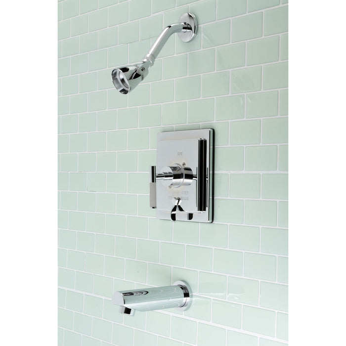 Kingston Sona KB86510CKL - Kaiser Single-Handle Pressure Balanced Tub and Shower Faucet, Polished Chrome