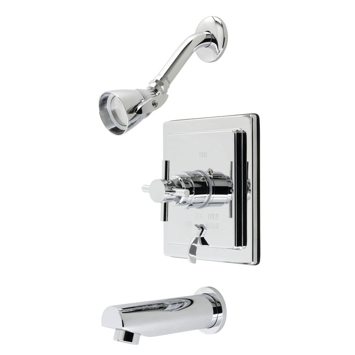 Kingston Sona KB86510DXSingle-Handle Pressure Balanced Tub and Shower Faucet, Polished Chrome