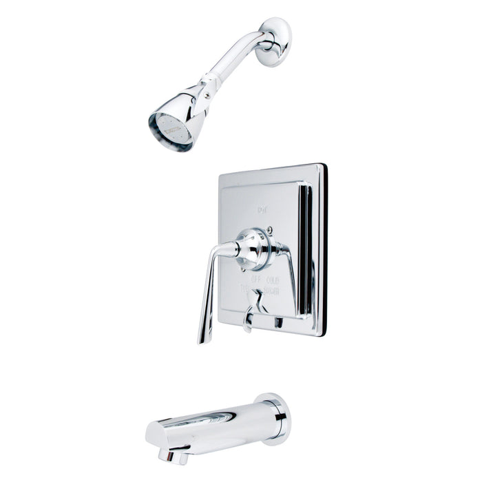 Kingston Sona KB86510ZL - Silver Sage Single-Handle Pressure Balanced Tub and Shower Faucet, Polished Chrome