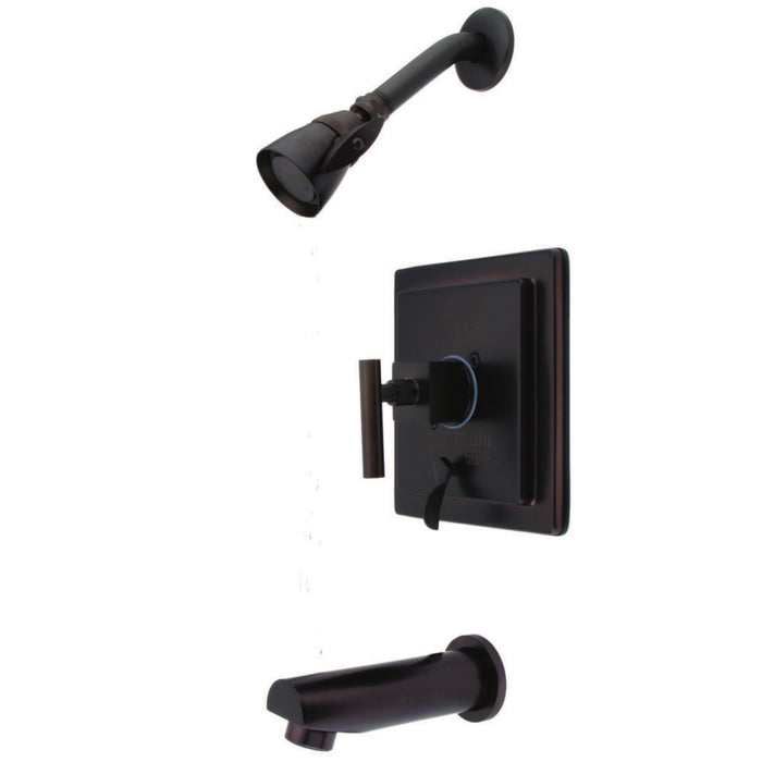 Kingston Sona KB86550CQL - Claremont Single-Handle Pressure Balanced Tub and Shower Faucet, Oil Rubbed Bronze